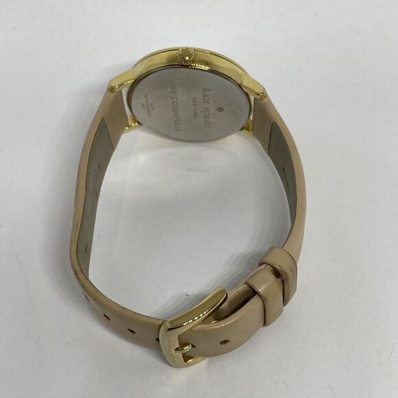Kate Spade New York Metro 0073 Women Beige Leather Analog Dial Wrist Watch VK118 main image 6